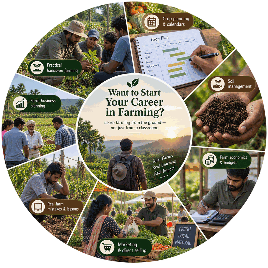 Hands-on learning at the Bhumiadhara Youth Farming Academy